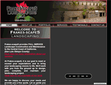 Tablet Screenshot of frakes-scapes.com